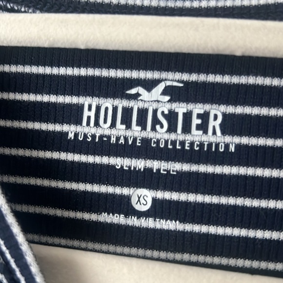 HOLLISTER STRIPED LONG SLEEVE SLIM TEE - Picture 5 of 6